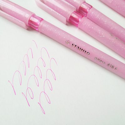 Ручка шариковая STABILO GALAXY, розовые чернила 411353 фото