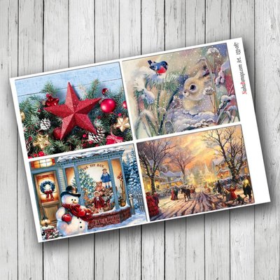 Лист с картинками для скрапбукинга Christmas, арт 133087 133-087 фото