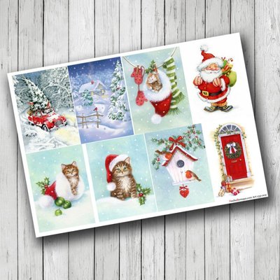 Журналинг с картинками для вырезания Christmas, арт 133002 133-002 фото