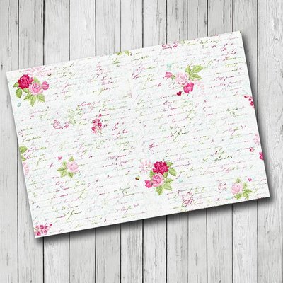 Бумага для скрапбукинга Flower valse, арт b18107 b18-107 фото
