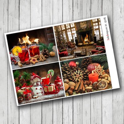 Лист с картинками для скрапбукинга Christmas, арт 133085 133-085 фото