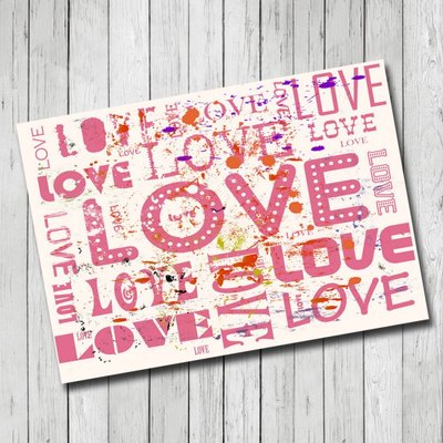 Бумага для скрапбукинга Love, арт b26019 b26-019 фото