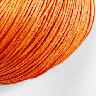 Вощеный шнур оранжевый, 1мм, 1 метр 3601 фото