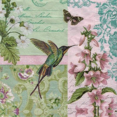 Салфетка Зоо-Мир Птицы и цветы 1413 1413 фото